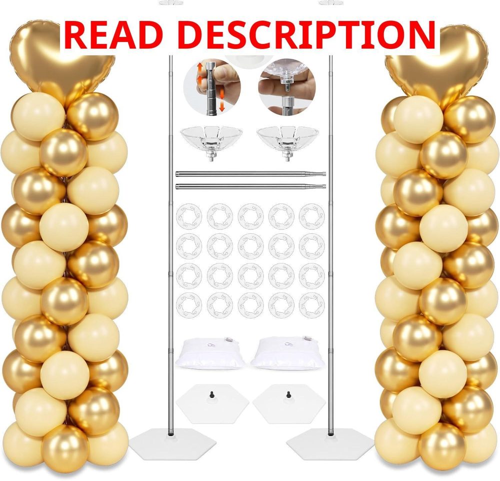 Balloon Column Stand Kit 7ft Telescopic Tower