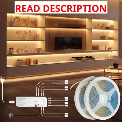 HAMRVL LED Shelf Lights 12V COB Strip 3000K