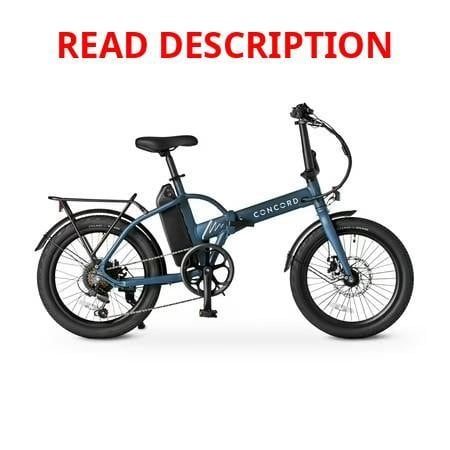 Concord 20" Urbanfold Electric Bike Blue
