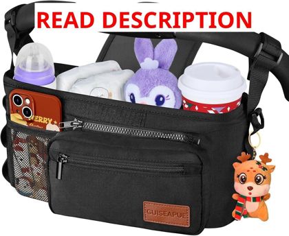 Stroller Organizer with Cup Holder Caddy