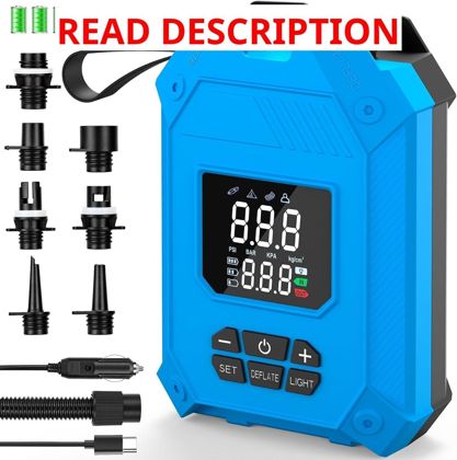 Paddle Board Pump 25PSI Auto-Off 12000mAh