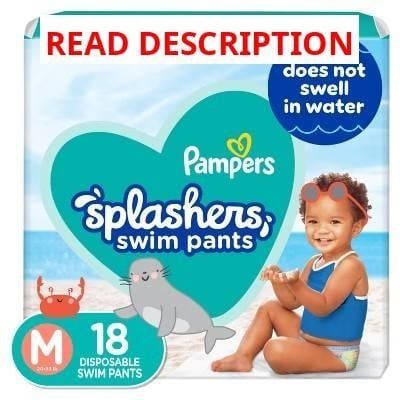 Pampers Splashers Swim Pants Jumbo M 18ct