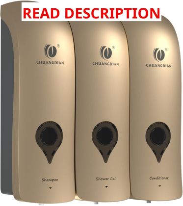 Shampoo & Conditioner Dispenser 3-Chamber