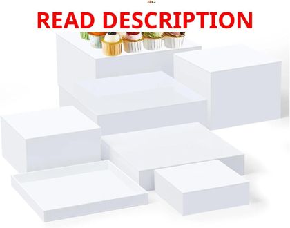 Leinuosen 7 Pcs Buffet Risers Set 6" 12"