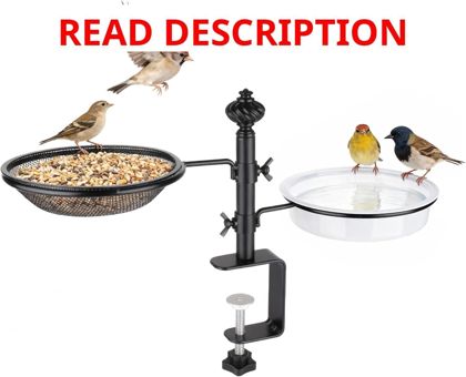 BOLITE Deck Bird Feeders with Tray & Bowl