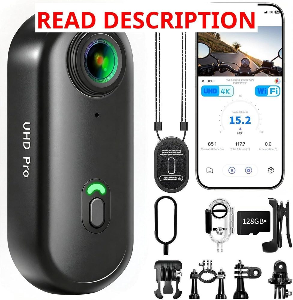 4K Thumb Action Cam 128G WiFi Waterproof