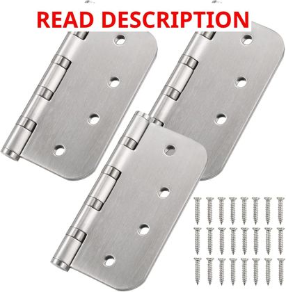 Stainless Steel 4" Ball Bearing Hinges 3-pack