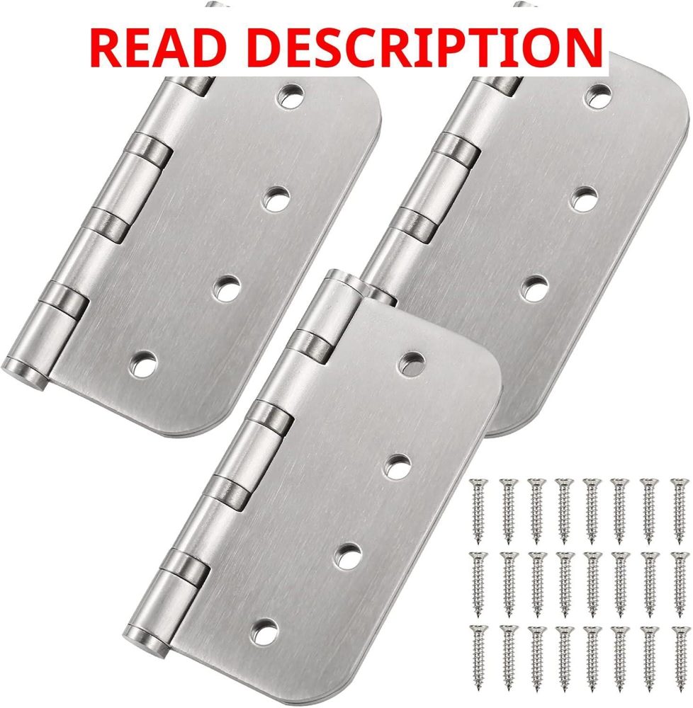 Stainless Steel 4" Ball Bearing Hinges 3-pack