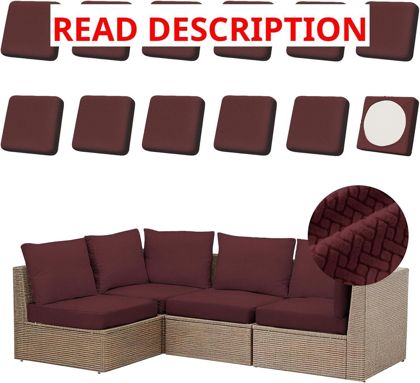 Outdoor Cushion Covers 20-27" Universal Fit
