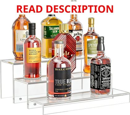 JUESHA 3-Tier Bar Shelves for Liquor Bottles