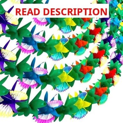 FUTUREPLUSX 4 Pack Tropical Garland 40ft