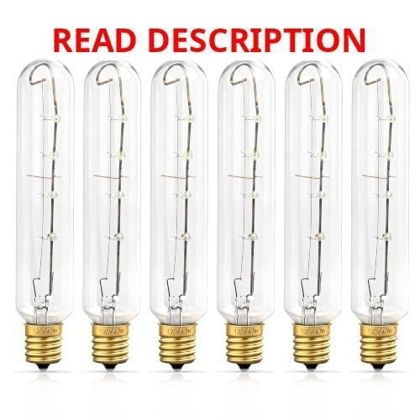 6 Pcs Freezer Light Bulb E17 120V 40W Sub-Zero