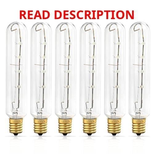 6 Pcs Freezer Light Bulb E17 120V 40W Sub-Zero