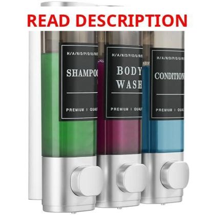 Shampoo & Conditioner Dispenser Wall-Mount