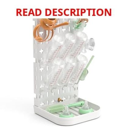 Baby Bottle Drying Rack Space-Saving White