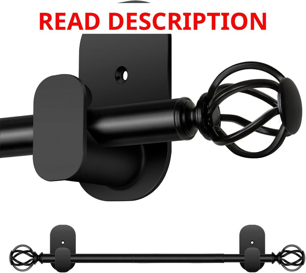 Curtain Rods No Drilling 32-43 in 5/8" Dia