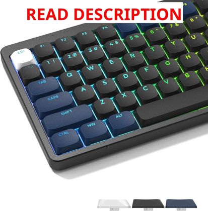 Womier Low-Profile PBT Shine-Through Keycaps