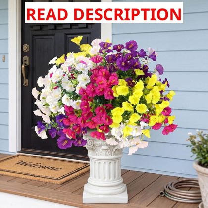 Artificial Flowers for Outdoors 12 Bundles
