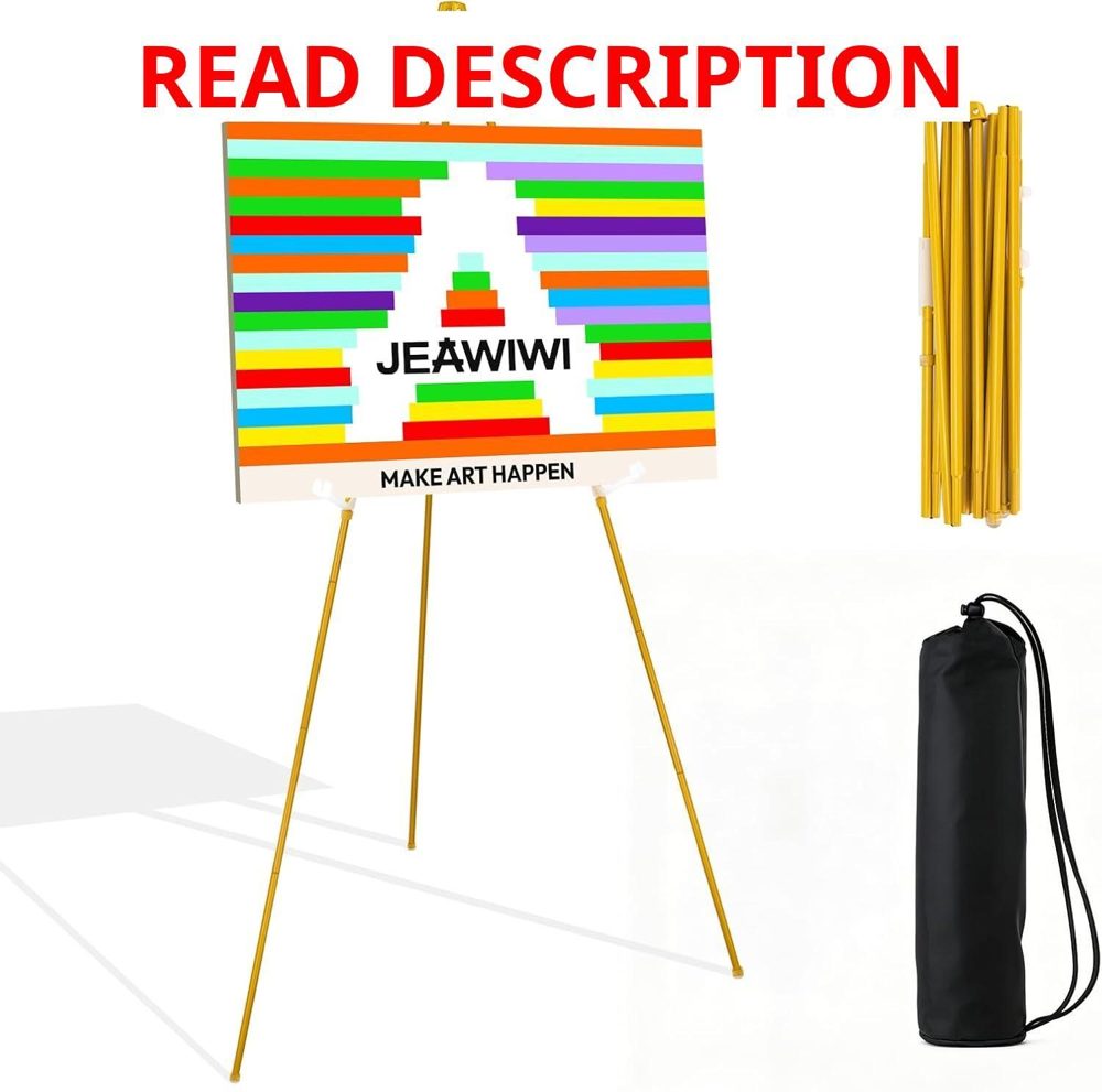 JEAWIWI 66" Adjustable Metal Easel Stand