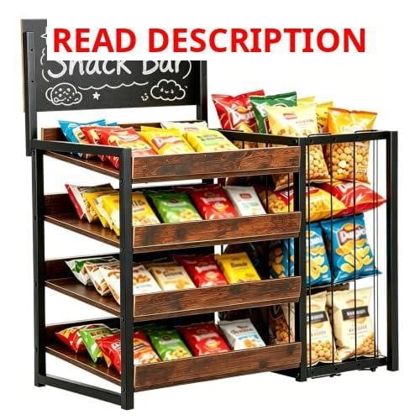 4-Tier Snack Organizer Counter Rack