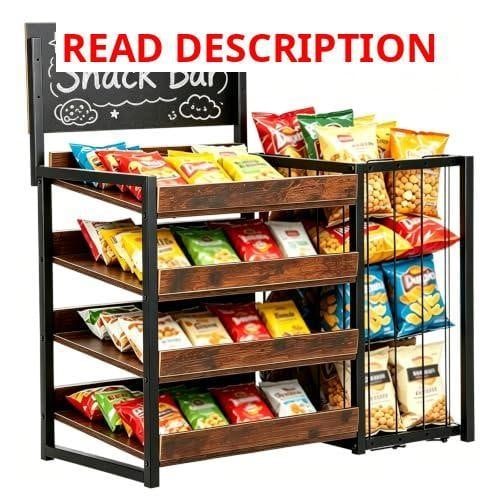 4-Tier Snack Organizer Counter Rack