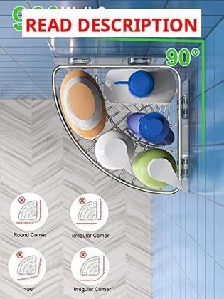 SMARTAKE Corner Shower Caddy SUS304 Steel