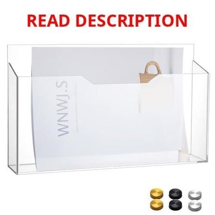 Feifeiya Clear Acrylic Wall File Holder