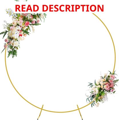 Wokceer Round Backdrop Stand 7.2FT Arch Frame