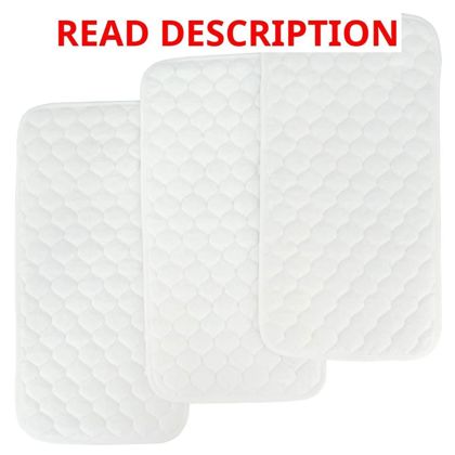 BlueSnail Quilted Waterproof Pad Liners 3 Ct