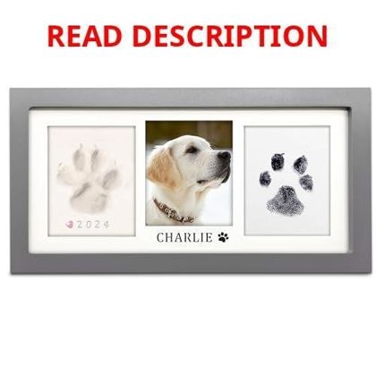 MYPAWLETS Paw Print Frame Kit Grey Keepsake