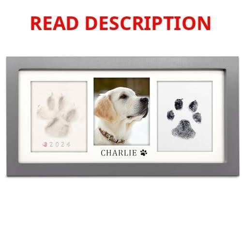 MYPAWLETS Paw Print Frame Kit Grey Keepsake