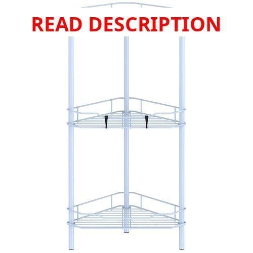 HuggieGems Floor Corner Shower Caddy 3-Tier