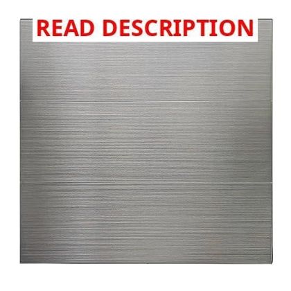 15-Pack 12x4" Brushed Aluminum Tiles