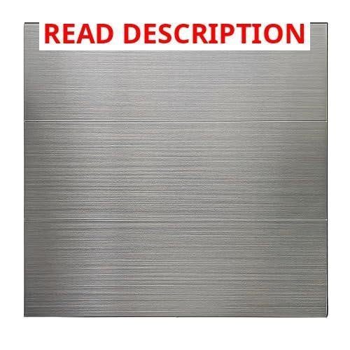 15-Pack 12x4" Brushed Aluminum Tiles