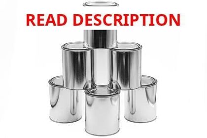 6 Pack Quart Paint Cans with Lids USA Made