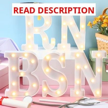 Rossesay RN BSN Graduation LED Marquee Light