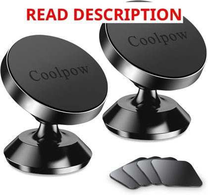 Coolpow 2-Pack Magnetic Car Phone Holder