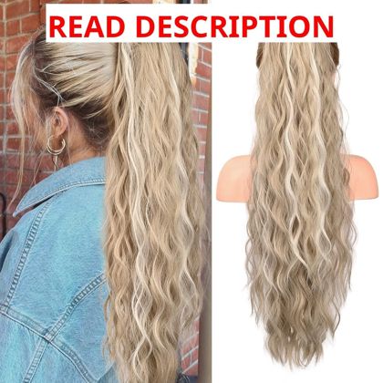 Ponytail Extension 26" Drawstring Blonde