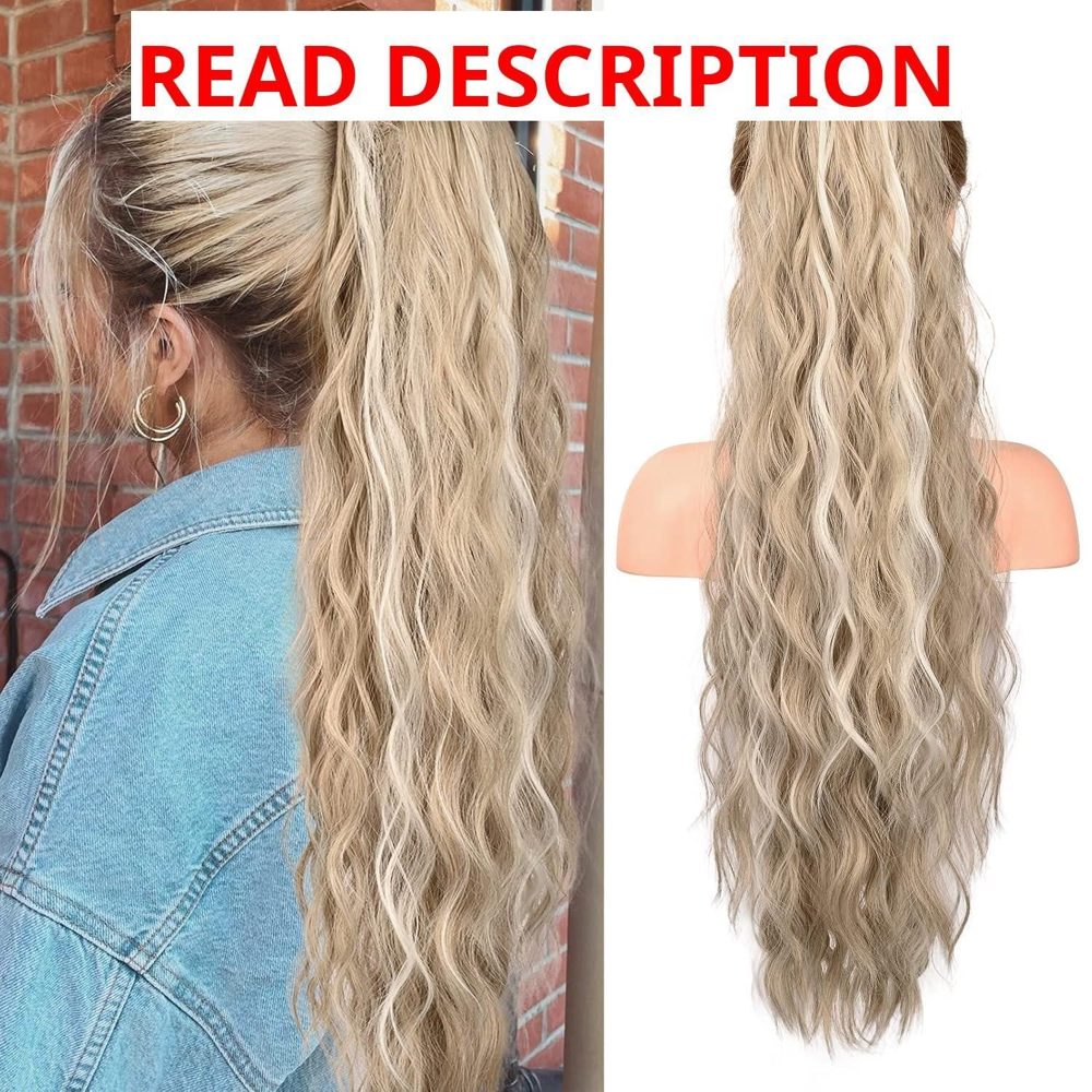 Ponytail Extension 26" Drawstring Blonde