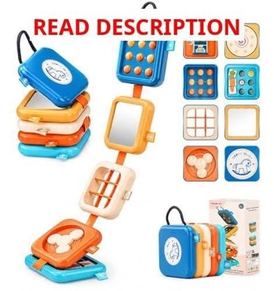 Busy Board for 1 Year Old   Travel Toys (Blue)