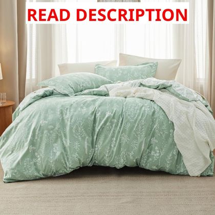 Bedsure CA King Comforter Set - Sage Green