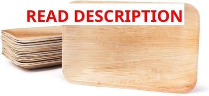 Palm Leaf Plates 6x9 In Tray 20 Pack