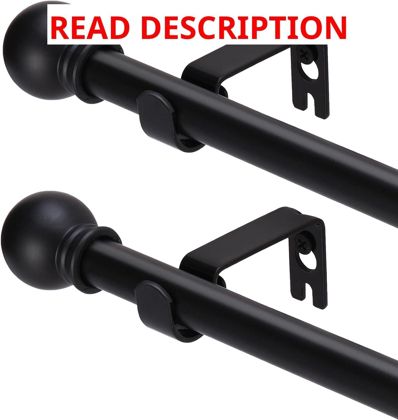 GXOACKJ 2 Pack Curtain Rods 48 84 93 in