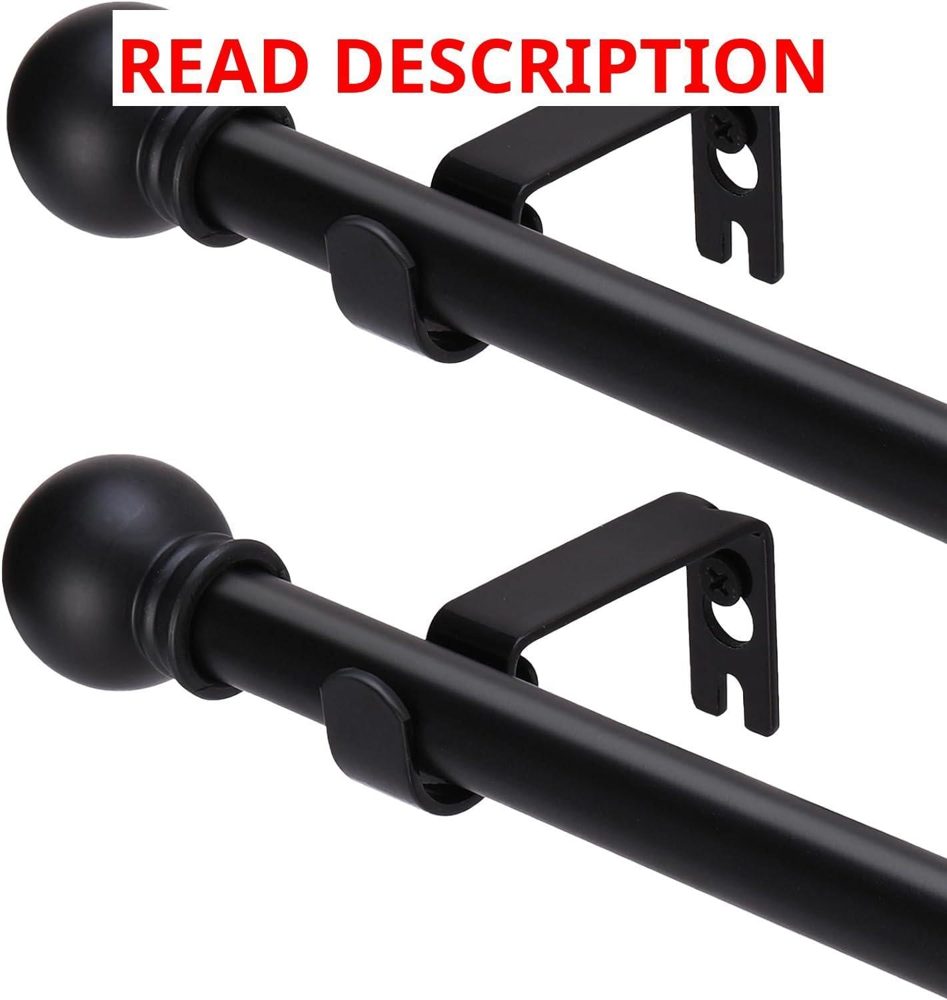 GXOACKJ 2 Pack Curtain Rods 48 84 93 in