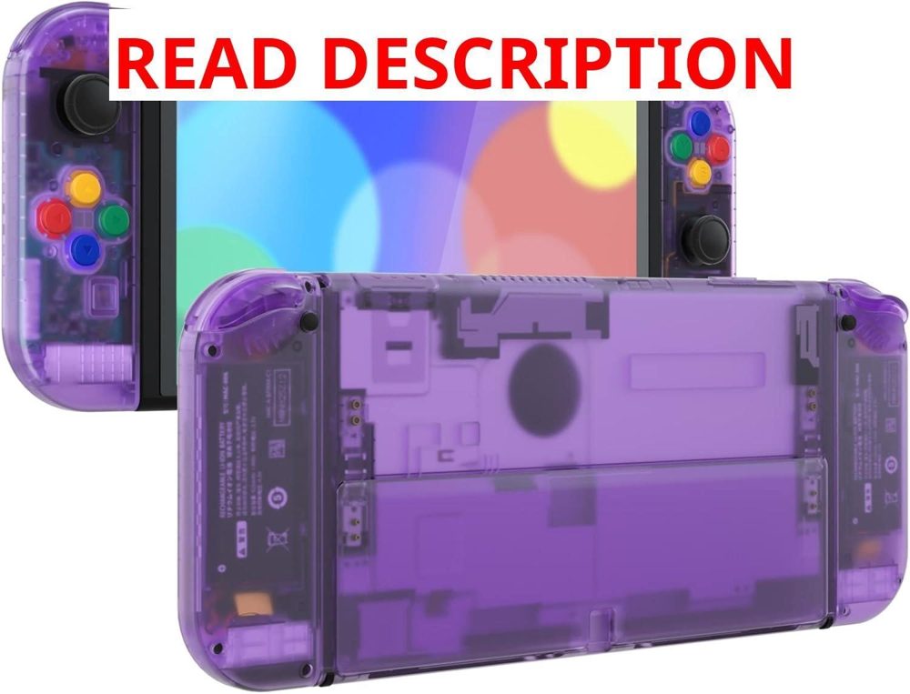 eXtremeRate Switch OLED Shell Clear Purple