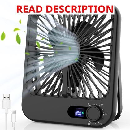 Portable Travel Fan 6.8" Quiet Desk Fan