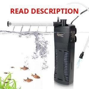 Hygger Medium Internal Canister Filter - Black
