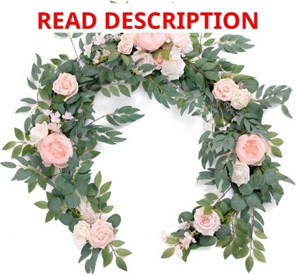 Lings moment Pink Flower Garland 6 FT