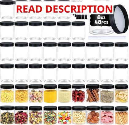 sietpoek 48 PCS 8 OZ Container with Lids