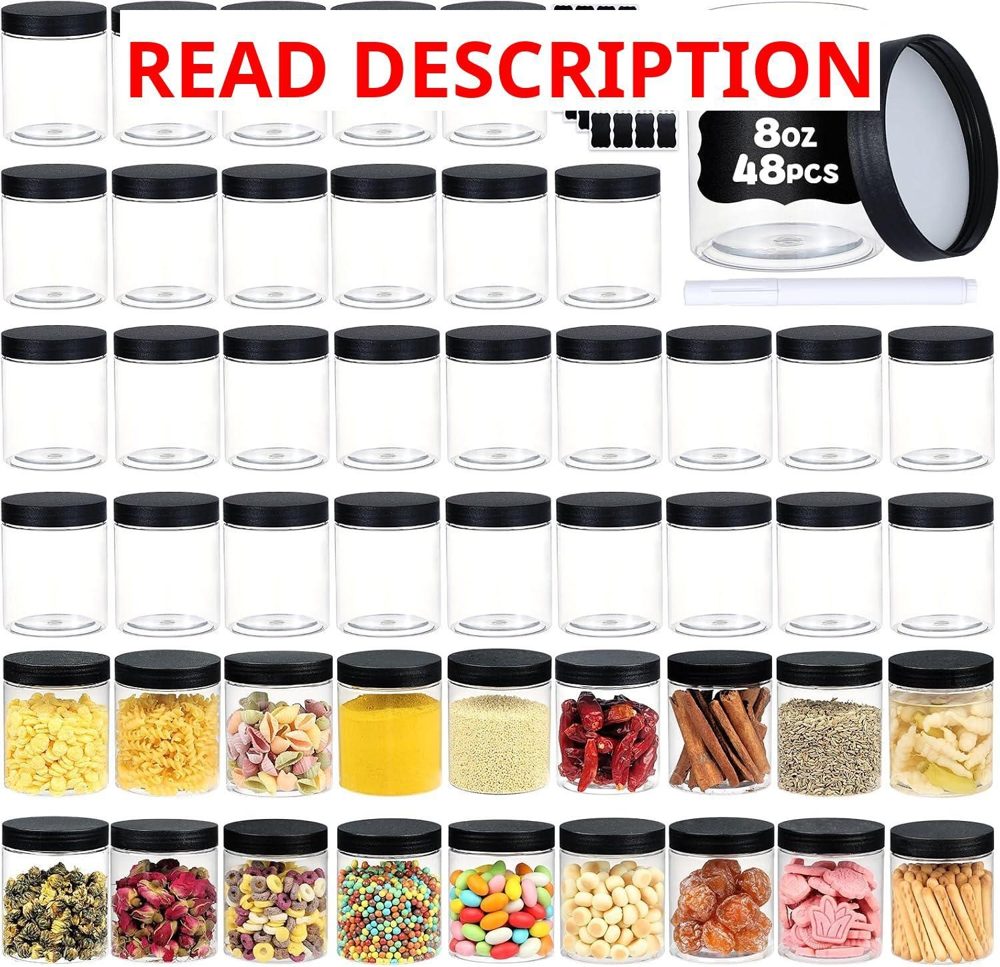 sietpoek 48 PCS 8 OZ Container with Lids